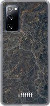 6F hoesje - geschikt voor Samsung Galaxy S20 FE - Transparant TPU Case - Golden Glitter Marble #ffffff