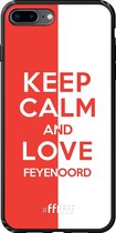 6F hoesje - geschikt voor iPhone 7 Plus -  TPU Case - Feyenoord - Keep calm #ffffff