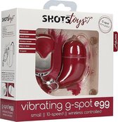 Wireless Vibrating G-Spot Egg - Small - Red - G-Spot Vibrators - Eggs - Shots Toys New - Easter eggs