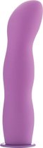 Deluxe Silicone Strap On - 8 Inch - Purple - Strap On Dildos