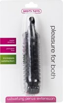 Elephant Vibrating Penis Extension - Black - Sleeves