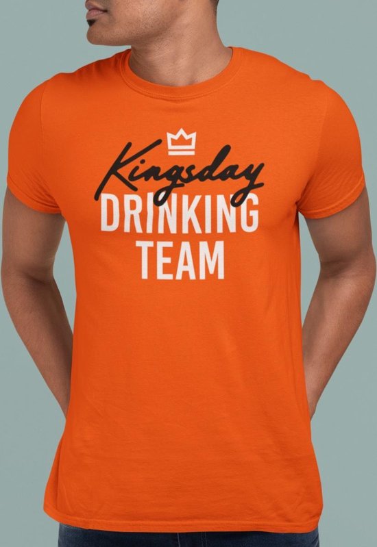 Oranje Koningsdag T-Shirt Drinking Team (HEREN - MAAT L) | Oranje Kleding |  WK... | bol.com
