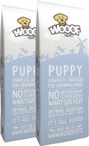 WOOOF puppy 36KG - Geperste puppy brokken - Puppyvoer - Hondenvoer puppy - Puppybrokken - Puppy voer