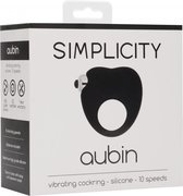 AUBIN vibrating cockring - Black - Cock Rings