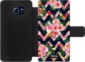 Wallet case - geschikt voor Samsung Galaxy S6 Edge - Floral N°2