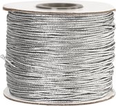 Elastisch koord, dikte 1 mm, zilver, 100 m/ 1 rol