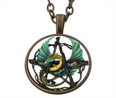 Gelukshanger Groene Draak incl. ketting