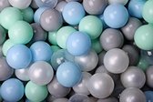Ballenbak ballen 100 stuks - Mint, Babyblauw, Grijs, Wit Parel, Transparant
