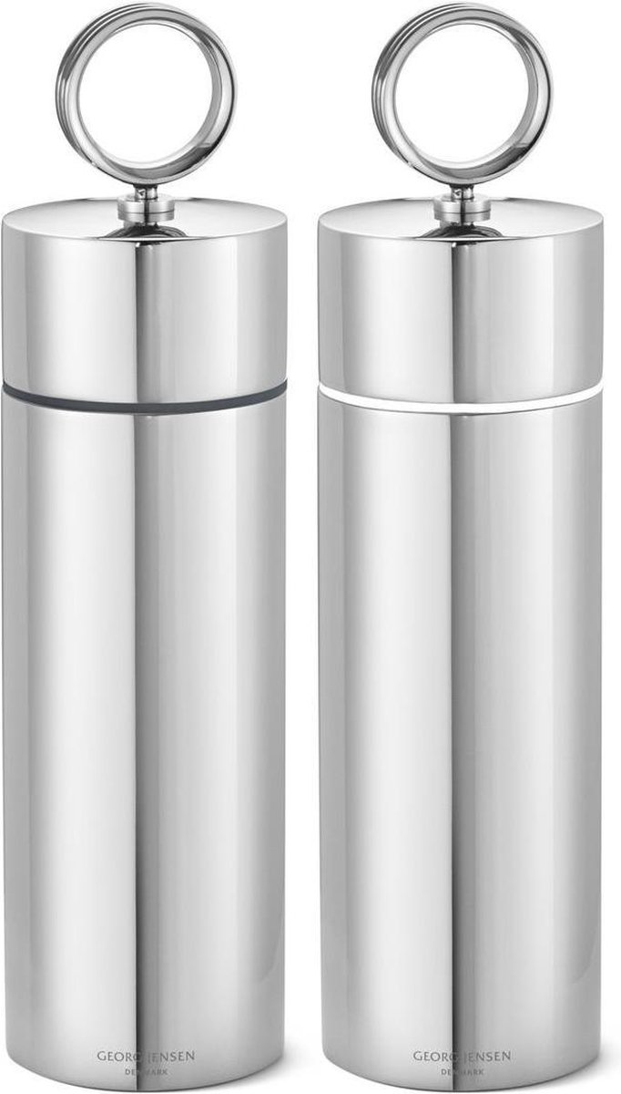 Georg Jensen Peper- En Zoutmolen Bernadotte 18,8 Cm Rvs Zilver