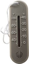 thermometer magneet label bleu