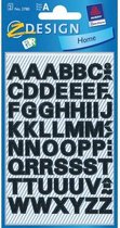 Avery Etiketten cijfers en letters A-Z, 2 blad, zwart, waterbestendige folie