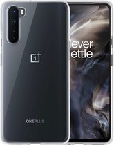 OnePlus Nord Hoesje Transparant Siliconen - OnePlus Nord Case - OnePlus Nord Hoes - Transparant
