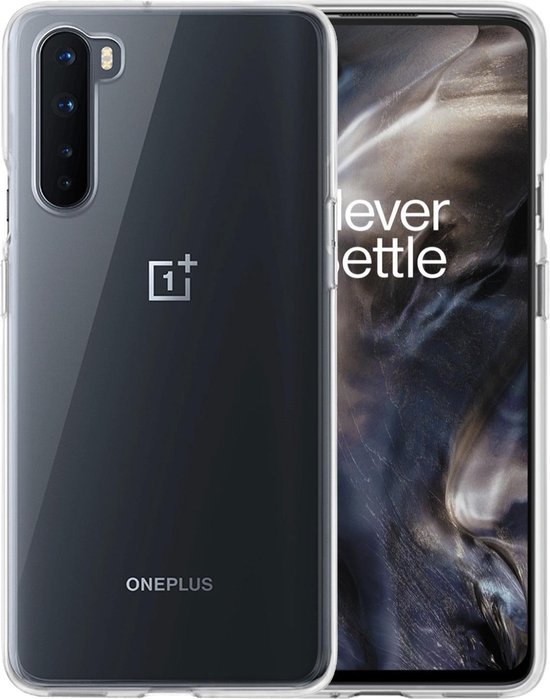 Hoesje - Geschikt voor OnePlus Nord - Sterk & Shockproof - Hoes Cover - Siliconen Case - Telefoonhoesjes - Transparant
