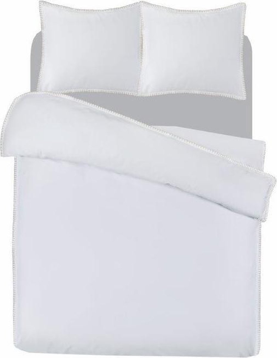 Papillon Wellington - Dekbedovertrek - Tweepersoons - 200x200/220 cm + 2 kussenslopen 60x70 cm - Wit
