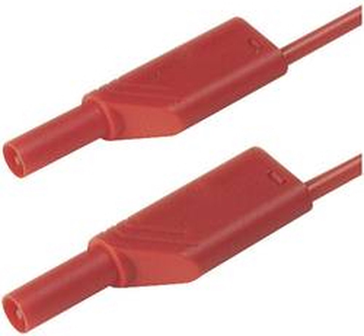 SKS Hirschmann MLS SIL WS 200/1 Veiligheidsmeetsnoer Banaanstekker 4 mm Banaanstekker 4 mm 2.00 m Rood 1 stuk(s)