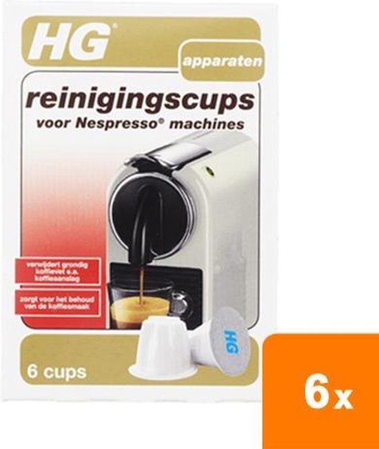 HG - Reinigingscups voor Nespresso ® machines - 6x 6 Capsules