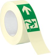 PERMALIGHT Power tape met pictogram vluchtweg links - ISO 7010 -  E001