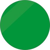 Blanco groen glans sticker, beschrijfbaar 50 mm - 10 stuks per kaart