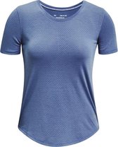 Under Armour Streaker Run Short Sleeve 1361371-470, Vrouwen, Blauw, T-shirt, maat: L EU