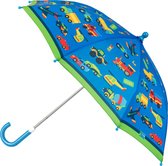Stephen Joseph - Paraplu voor jongens - Voertuigen - Blauw/Groen - maat Onesize