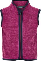 Color Kids - Fleece gilet voor baby's - Melange - Donkerrood - maat 98cm