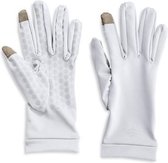 Coolibar UV handschoenen Unisex - Touchscreen geschikt - Wit - Maat S