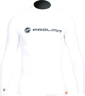 Prolimit - Zwemshirt voor heren met lange mouwen - Wit - maat M