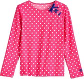 Coolibar UV zwemshirt Kinderen Aloha White Polka Dots - Roze - Maat XS (4 jaar)