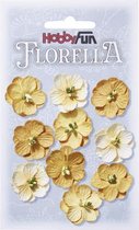 FLORELLA-Bloemen geel, 2,5cm