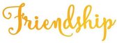 Friendship Hotfoil Stamp (76 x 26mm | 3 x 1in)