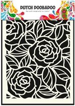 Dutch Doobadoo Dutch Mask Art stencil Big Roses  A5 470.715.023