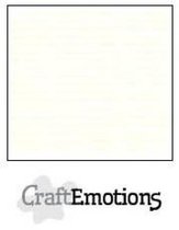 CraftEmotions linnenkarton 10 vel gebroken wit 27x13,5cm  250gr  / LHC-04