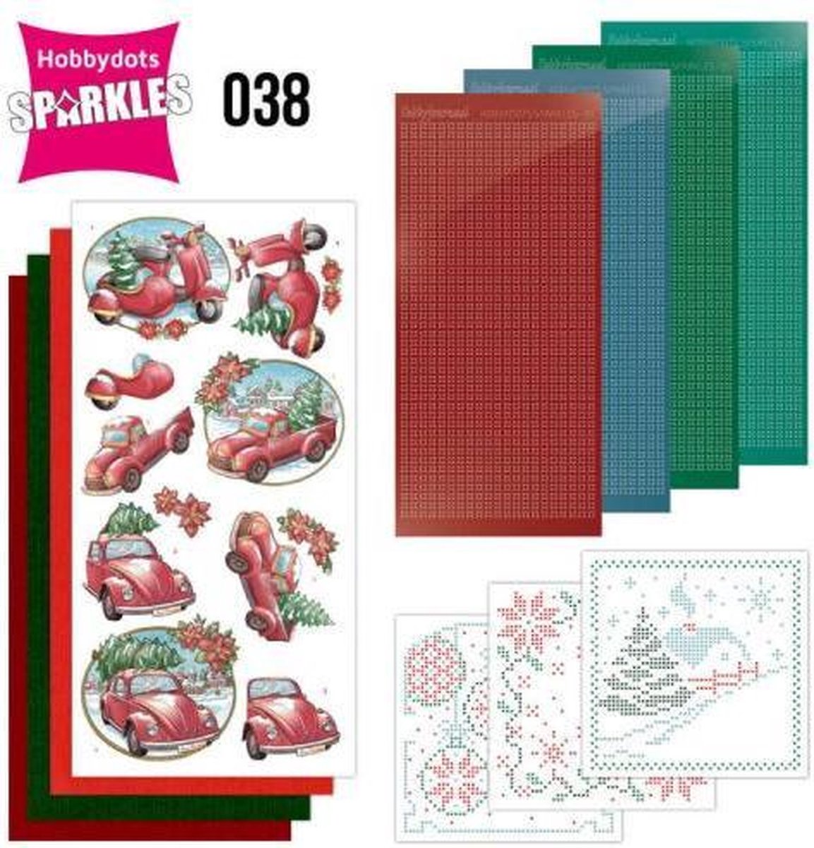 Hobbydots - Sparkles Set 40  - Jeanine's Art - Christmas Flowers - Mistletoe