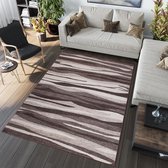 Tapiso Sari Vloerkleed Laagpolig Tapijt Bruin Karpet Maat- 120x170