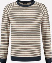 Dstrezzed - Pull - Beige/Blauw Oranje Streep