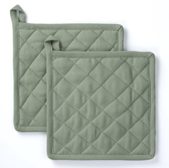 Byrklund Pannenlap Stay Cold - 2x 20x20 - 100% Katoen - Jade