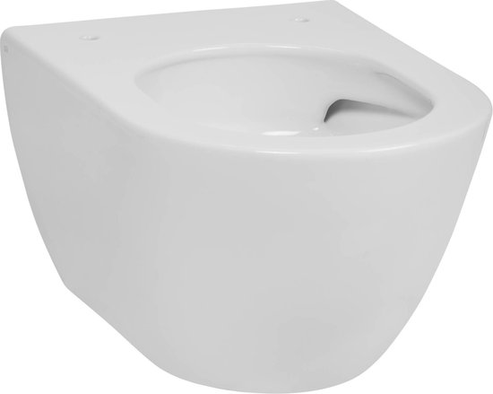 afgewerkt Opgetild Bereiken Ben Segno Compact Hangtoilet - Xtra glaze+ - Free Flush - Inclusief WC Pot/ Bril - Wit | bol.com
