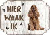 Waakbord | Hier Waak Ik: Engelse Cocker