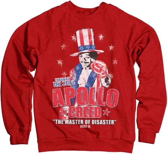 Rocky Sweater/trui -L- Apollo Creed Rood