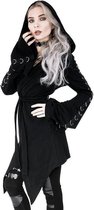 Restyle Lange cardigan -3XL- Waterfall D-rings Zwart