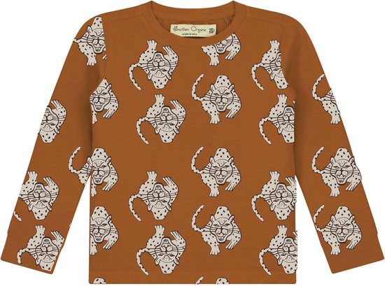 Magical Leopard' All Over Print T-shirt met lange mouwen