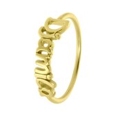 Zilveren goldplated ring Djamila