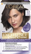 6x L'Oréal Excellence Cool Cream 5.11 - Ultra Ash Lichtbruin