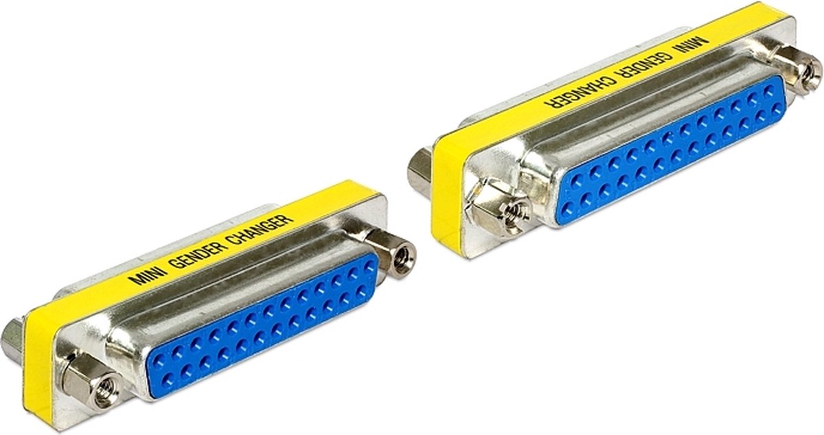 DeLOCK kabeladapters/verloopstukjes Adapter Sub-D 25 pin female > female Gender Changer