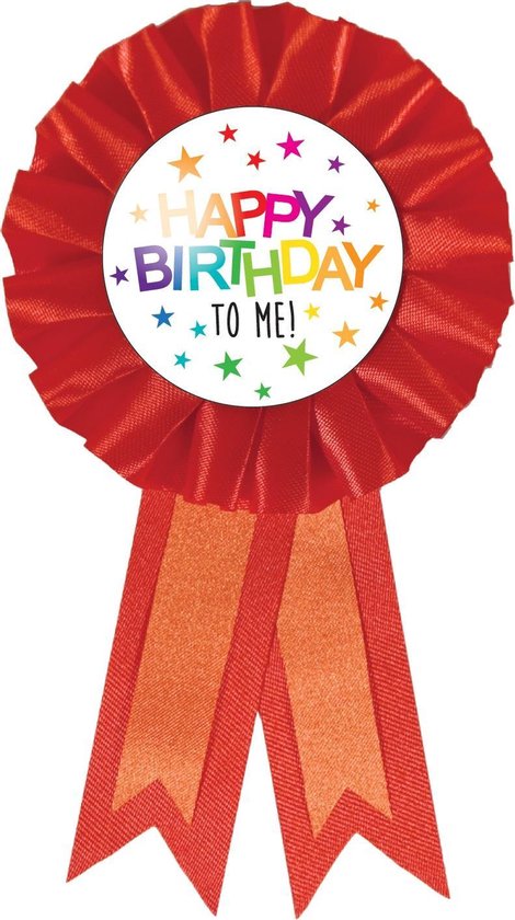 Rosette Badge Anniversaire Talking Tables - Étoile Colorée Réutilisable, 10cm, Pour Fête