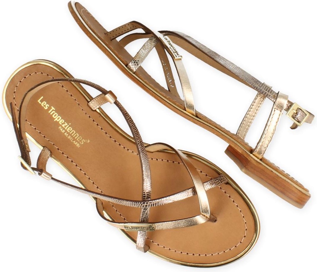 Les Tropeziennes Gouden Sandalen Monaco Dames