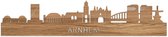 Skyline Arnhem Eikenhout - 120 cm - Woondecoratie design - Wanddecoratie - WoodWideCities