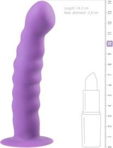 Siliconen dildo met zuignap - paars - Paars - Sextoys - Dildo's  - Dildo - Dildo Anaal