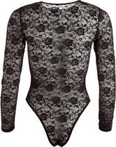 Body van kant en lak - XL - Zwart - BDSM - Fetish Kleding Dames -  Dames Lingerie - Body