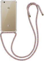 kwmobile telefoonhoesje compatibel met Huawei P8 Lite (2017) - Hoesje met koord - Back cover in meerkleurig